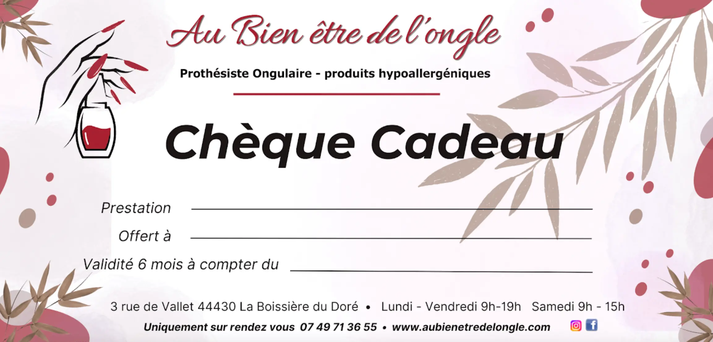 Chèque cadeau